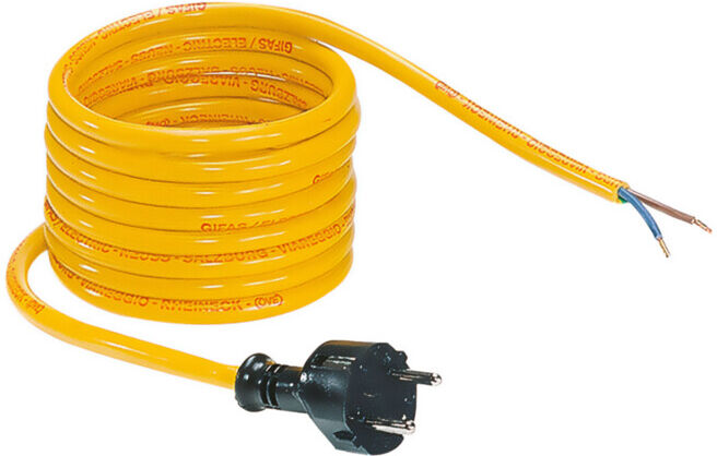 GIFAS ELECTRIC Câble de raccordement 2x1,5 mm² 3 m H07RN-F jaune (100435)