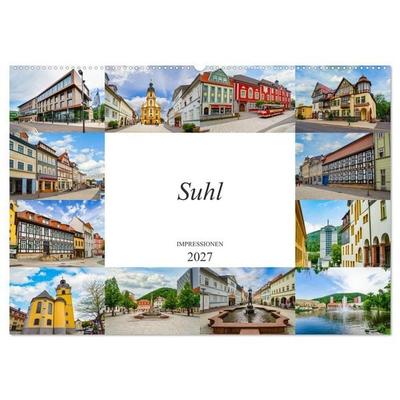 Suhl Impressionen (Wandkalender 2027 DIN A2 quer), CALVENDO Monatskalender