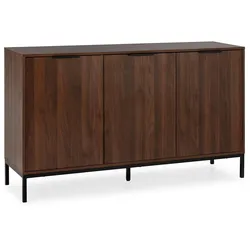 SIDEBOARD Auri 3 türen Walnussfarbe
