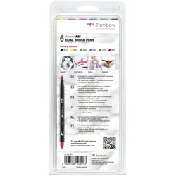 Tombow, Malstifte, Dual-Fasermaler (6x)