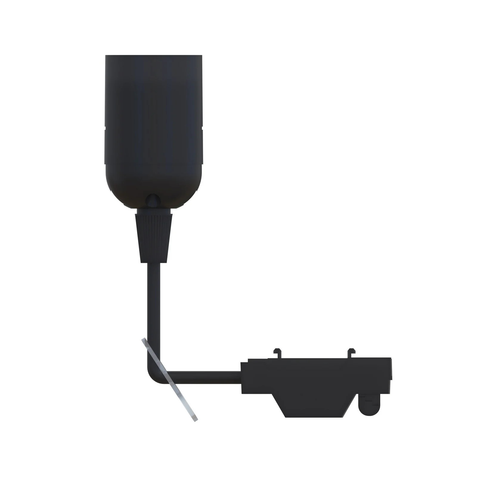 PRIOS Orvoll lamphouder zwart kunststof E27-fitting Ø 3,8 cm