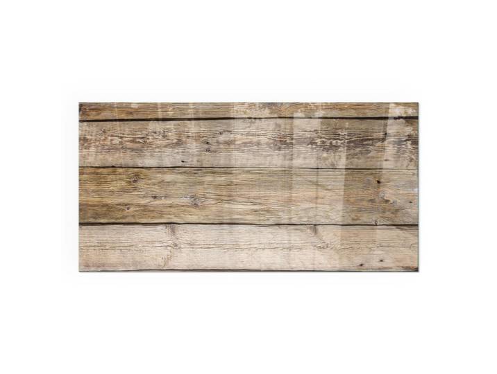 Tulup Kaminbodenplatte 100x50 cm - Holzbrett in Anordnung, Beige, Glas, Rechteckig, 100x50x0.4 cm, Elektrogeräte, Heizgeräte, Elektrokamine
