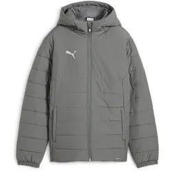 PUMA teamADDITIONS Steppjacke mit Kapuze Kinder 13 - flat medium gray/puma silver 140