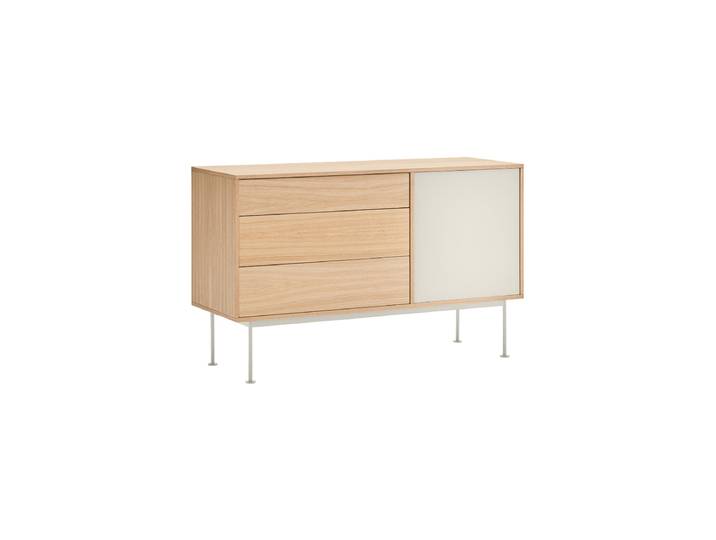 Design Sideboard „Yoko“ Cream / Eiche Teulat