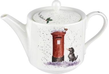 Royal Worcester Wrendale Designs Christmas Wishes Teapot - 16 oz