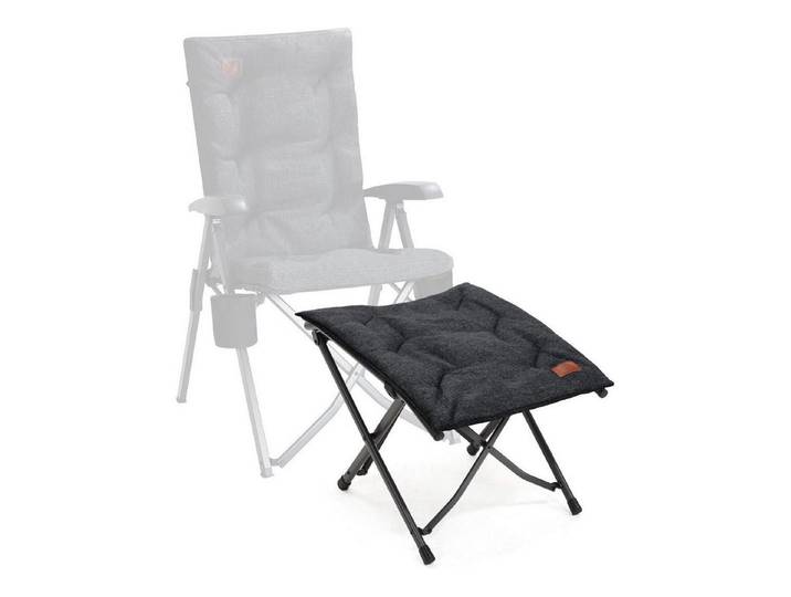 LuxusKollektion Fußhocker Fußhocker Klapphocker Faltbar Gepolstert 47cm schräge Linie Schwarz