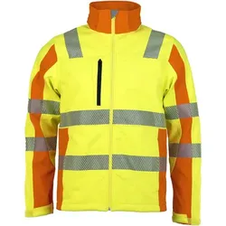 Prevent® Trendline Softshelljacke, warngelb/warnorange, Größe XL - gelb/orange - XL