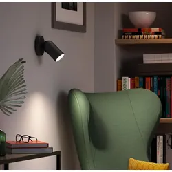 Philips myLiving LED Spot PONGEE 1-flammiger schwenkbarer Strahler in Schwarz