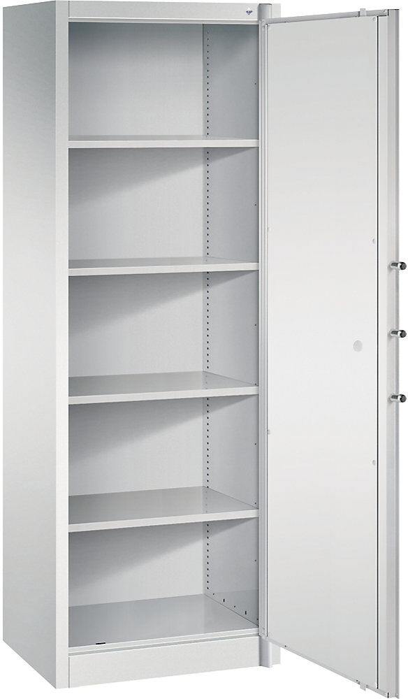 Feuerschutzschrank Certos, Höhe 1950 mm, gemäß DIN 4102, B 646 mm, lichtgrau C+P
