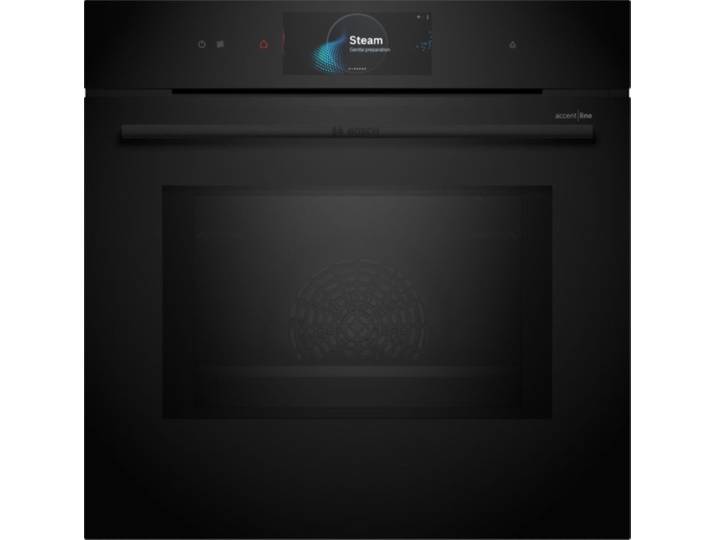 BOSCH Backofen mit Mikrowelle Serie 8 HNG978NB1 Serie 8 Einbau-Backofen mit Mikrowellen- und Dampffunktion, Pyrolyse-Selbstreinigung