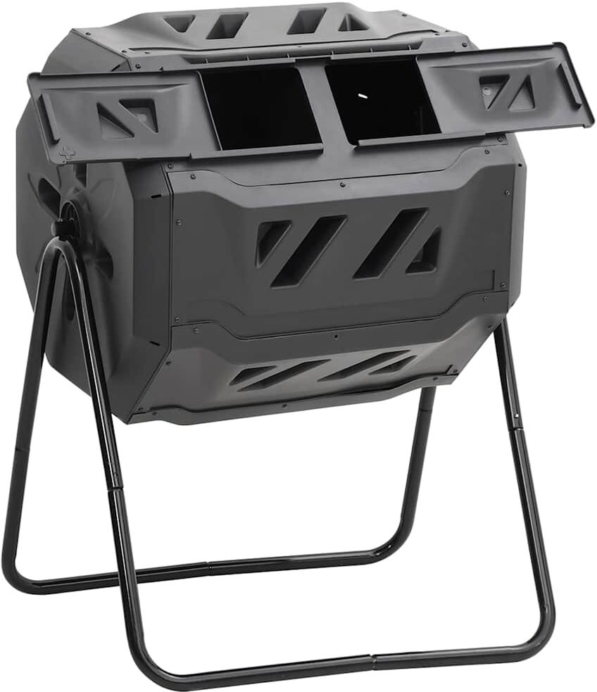 vidaXL Bac à compost de jardin Noir 73x64x95 cm 160 L