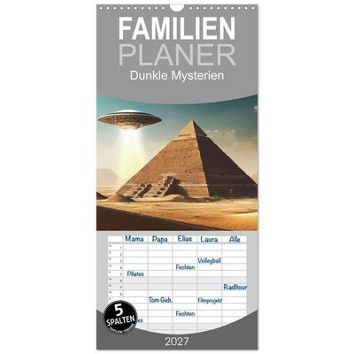 Familienplaner 2027 - Dunkle Mysterien mit 5 Spalten (Wandkalender, 21 x 45 cm) CALVENDO