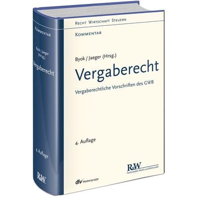 Vergaberecht, Gebundene Ausgabe von Johannes Dietlein,Jan Byok,Nicola Ohrtmann,Wolfgang Jaeger,Guido Bormann, Fachmedien Recht und Wirtschaft in