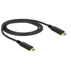 Delock USB 3.1 Gen 2 (10 Gbps) Kabel Type-C zu Type-C 1 m PD 3 A E-Marker