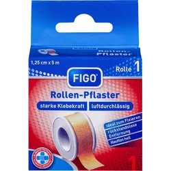Figo Rollenpflaster 1.25 cm x 5 M Faltschachtel 1 ST