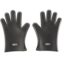 7017 Silikon-Grillhandschuhe schwarz, Größe 9