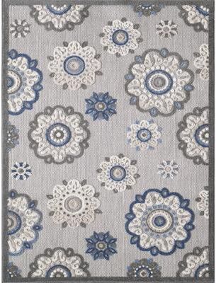 Domani Napa Mid-Century Floral Indoor / Outdoor Area Rug
