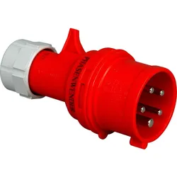 Kopp 179200007 CEE-Stecker mit Phasenwender, kurze Einführungstülle, 5-polig  - 5 Stück