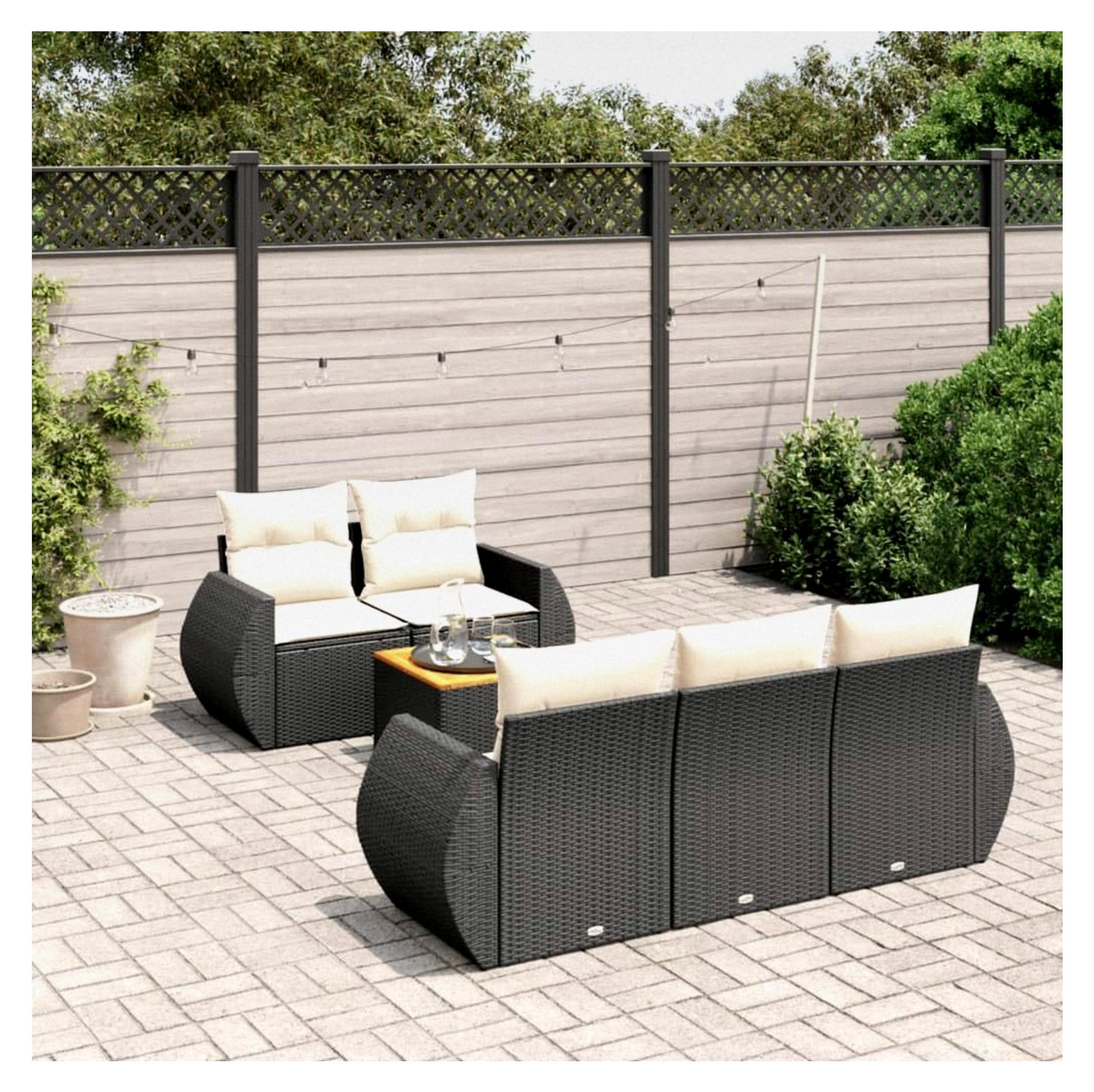 Gartenlounge mit Stauraum für Balkonmöbel