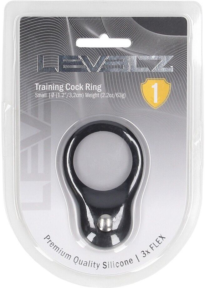 Levelz Cockring d'entraînement en silicone - S - Noir