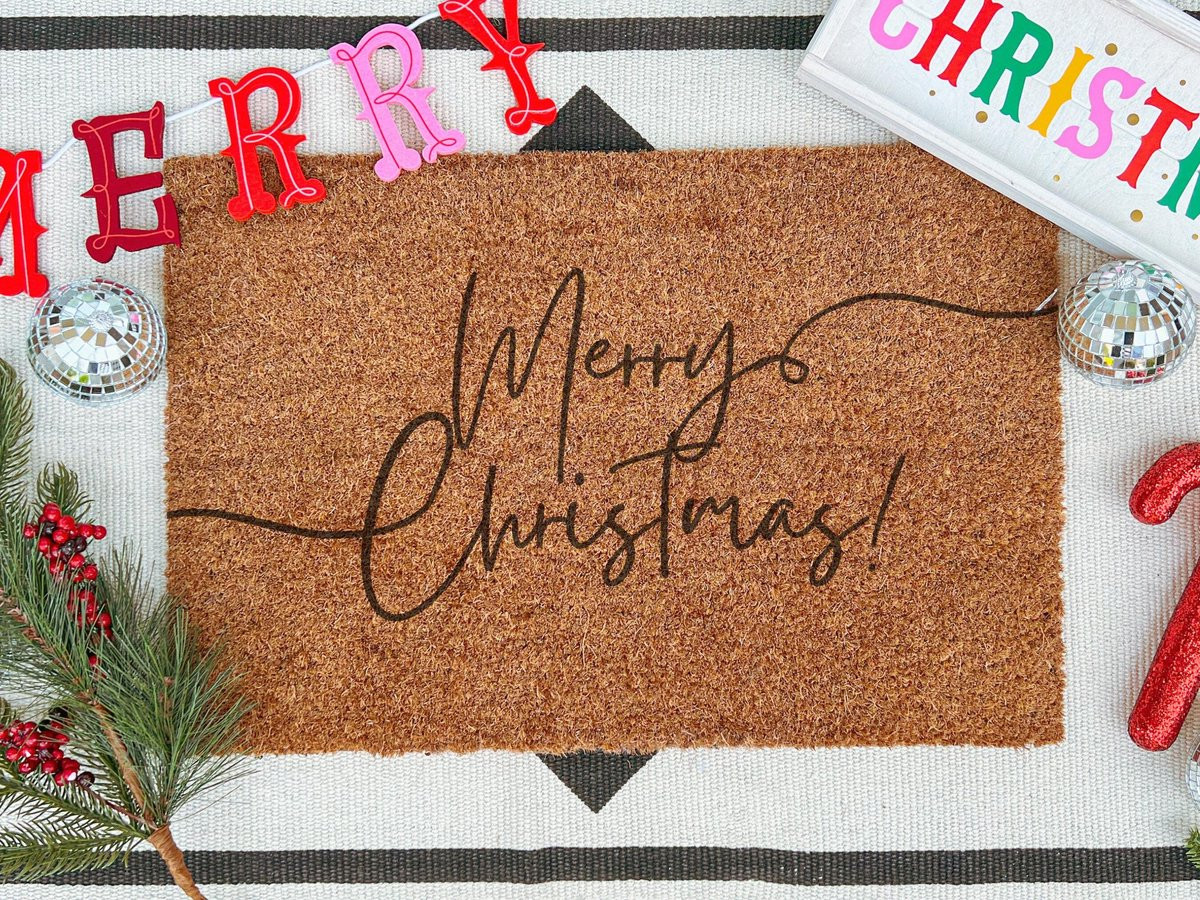 Laser Point Merry Christmas Ingangsmat 90 x 60 cm