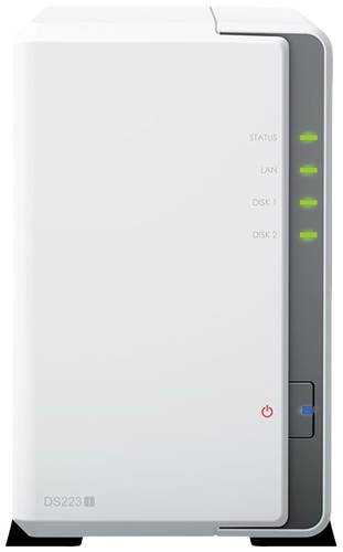 Synology DiskStation DS223J NAS-Server Gehäuse 0GB 2 Bay Ein-/Ausschalter, 3x USB 3.2 Gen 1 HUB (USB 3.0), RAID-fähig DS223J