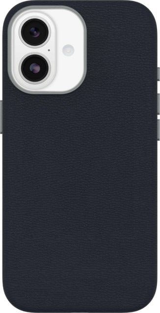 OtterBox Symmetry iPhone 17 Back Cover met MagSafe - Blauw - Leer