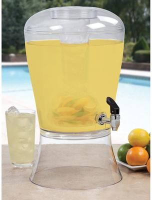 Creative Labs CreativeWare Beverage Dispenser With Ice Cylinder And Fruit Infuser