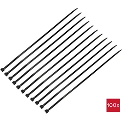 Tru Components, TC-12533368 550 mm 8 mm Schwarz 100 St. (550 mm, 100 Stk.)