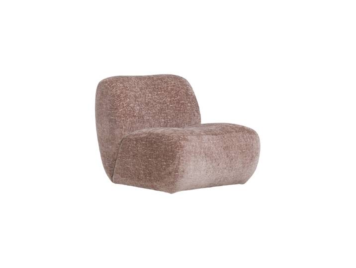 Hochwertiger Design Loungesessel „Nomu“ Craquelé Hellrosa De Eekhoorn