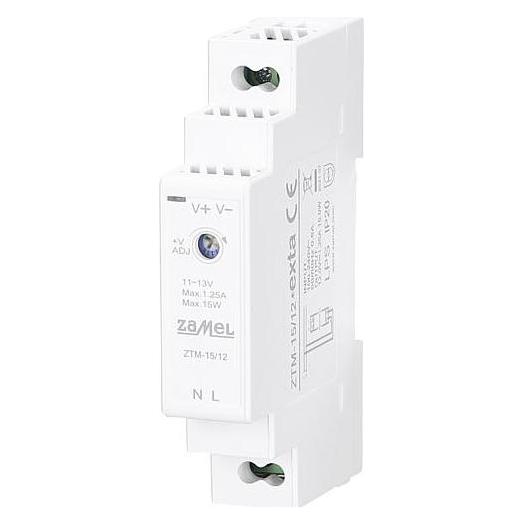 Zamel HutschienenVorschaltNetzgerät 12VDC15W1,25A ZTM1512 (612050)