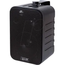 DYNAVOX 201873 - Mini-Box 3-Wege mit Halterung, schwarz, Paar