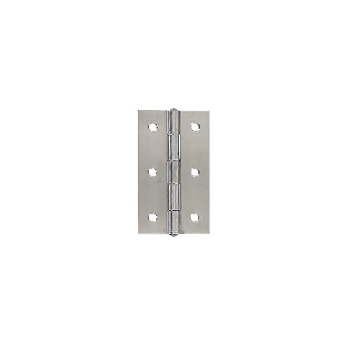 Vynex 2 meubelscharnieren van roestvrij staal, zilver, 50 x 50 mm