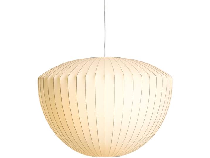 Designer-Pendellampe HAY Nelson Apple E27 D 53.5 cm - Farbe: Off-white - Material: Metall
