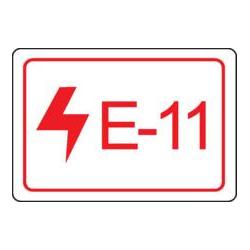 Brady Etiketten für Energiequellen, elektrischer Bereich (ENERGY TAG-E-11-19X13MM-SA/100)