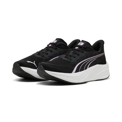 Laufschuh PUMA "DARTER PRO 2", Damen, Gr. 38,5, Textil, schwarz (puma schwarz, mauve glow, flat schwarz gray), Schuhe Laufschuh, ProFoam-Dämpfung, dynamisches Design & Premium-Mesh Upper