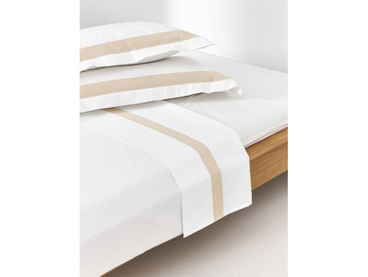 Drap plat en satin de coton égyptien Mako Rochelle