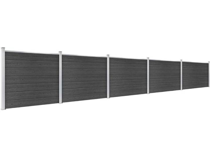 vidaXL Zaunelement Set WPC 872x146 cm Grau