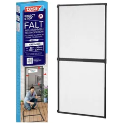 tesa, Fliegengitter, Falt Insektenschutz (100 x 220 cm)