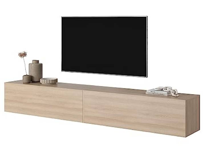 Selsey TV Schrank 200 cm Eiche Bisira Fernsehschrank