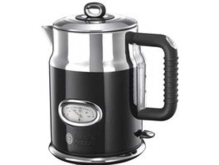 RUSSELL HOBBS 21671-70 Bouilloire Electrique 1 7L Rétro Vintage Rapide Niveau Eau Visible Bec Verseur Couvercle Amovible - Noir