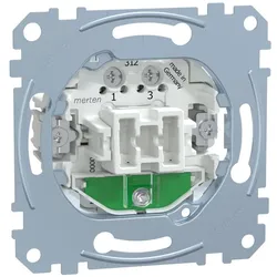 Merten MEG3502-0000 Aus-Kontrollschalter-Einsatz, 2-polig, 16 AX, AC 250 V, Schraub-Liftklemmen MEG35020000