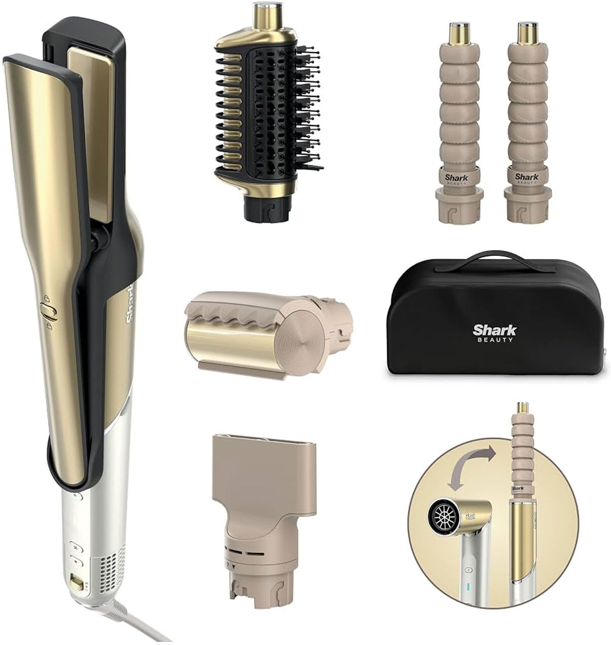 SHARK Glam Multistyler & Straight Hair Dryer