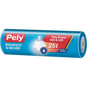Pely Müllbeutel 54030208, 25 Liter, transparent, 30 Stück