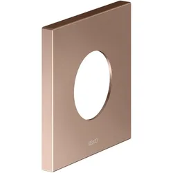 KEUCO Wandrosette Übergröße für Ventile und Thermostatarmatur-Brausearmatur Unterputz, eckig, 59556290092, Farbe: rotgold gebürstet