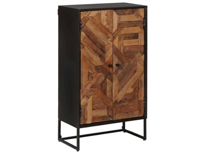 Highboard 53 x 30 x 95 cm Massivholz und Holzwerkstoff Innenbereich, Dekoablage, Medienutensilien, trockenes Tuch, einfache Werkzeuge, kompakte Stellfläche