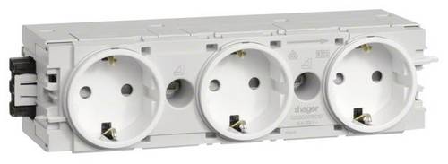GS30009016 Elektro-Sockelleisten-Zubehör Steckdosencontainer Weiß 1St.