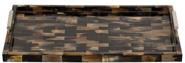 Elk Signature Elk Home Horn Brown Natural Materials 24 Inch Wide Tray