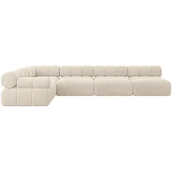 ECKSOFA modulares Sofa Mende-L3 - 380x190x70 cm Beige Cord