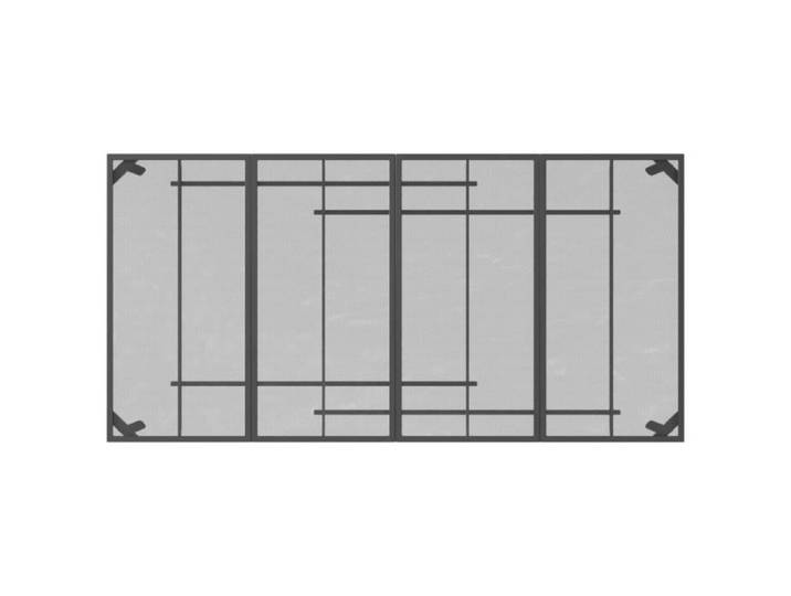 Zerodis Table de jardin anthracite 200x100x72 cm Treillis d'acier RE388